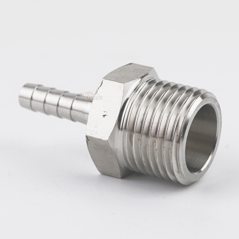 Stainless Steel Fittings – 1/2in. MPT x 1/4 in. barb