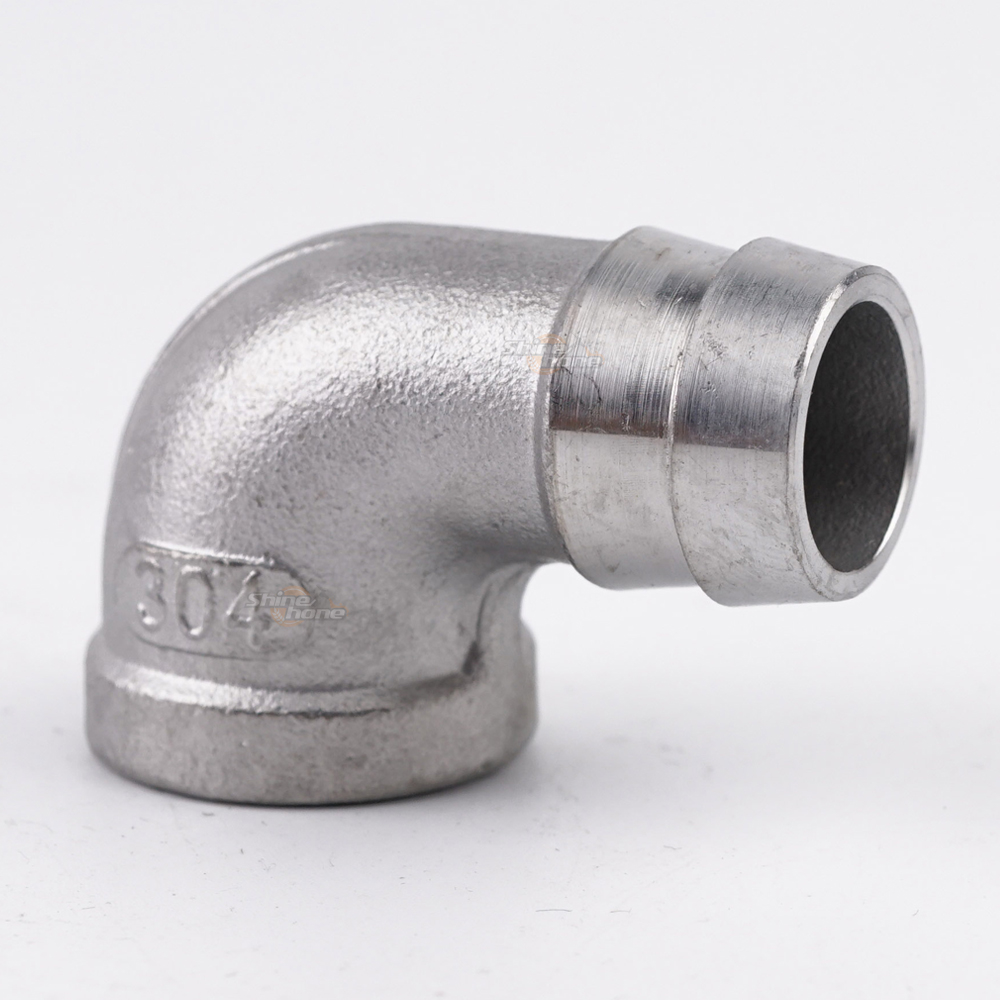Stainless Steel 1/2 in. High Flow Elbow Barb