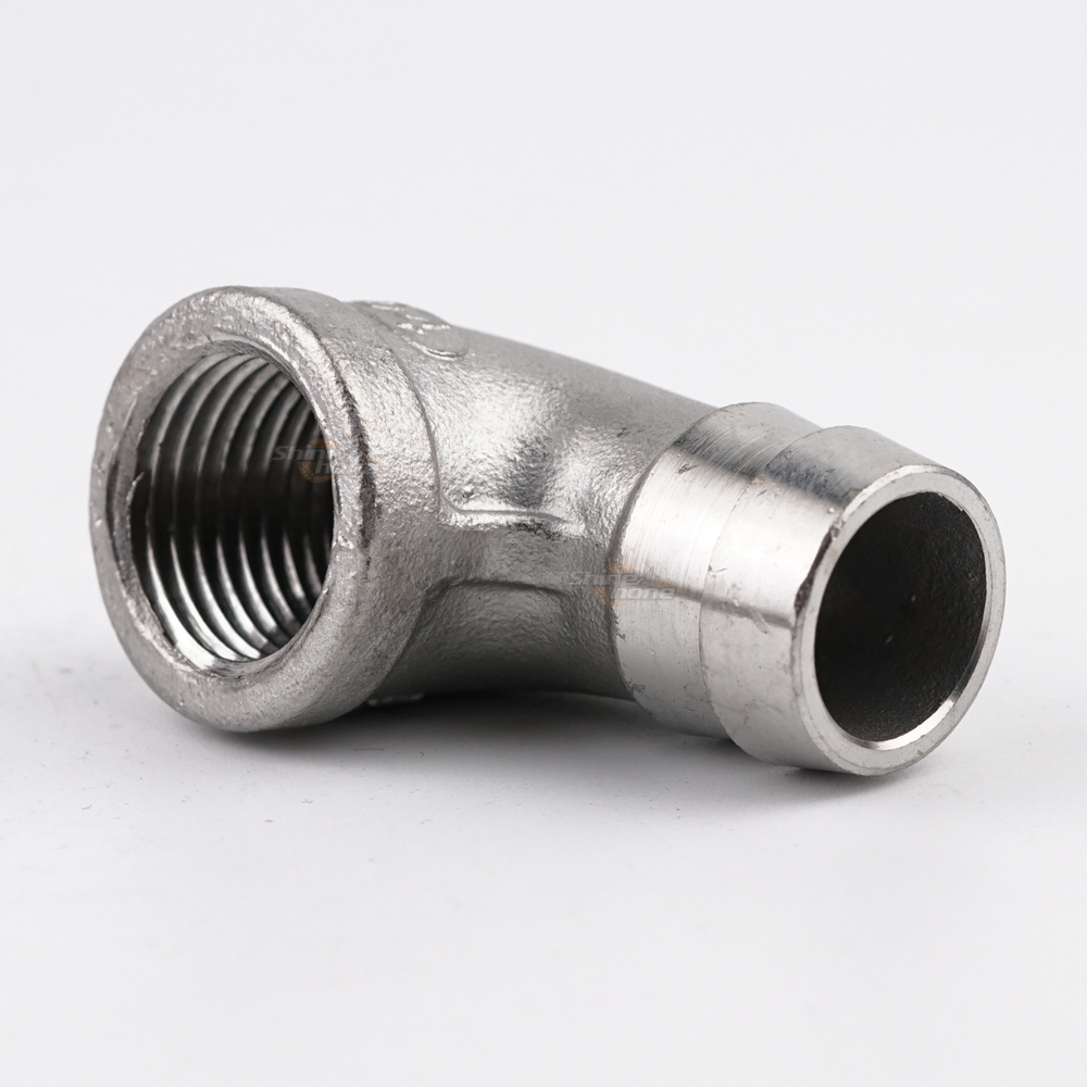 Stainless Steel 1/2 in. High Flow Elbow Barb