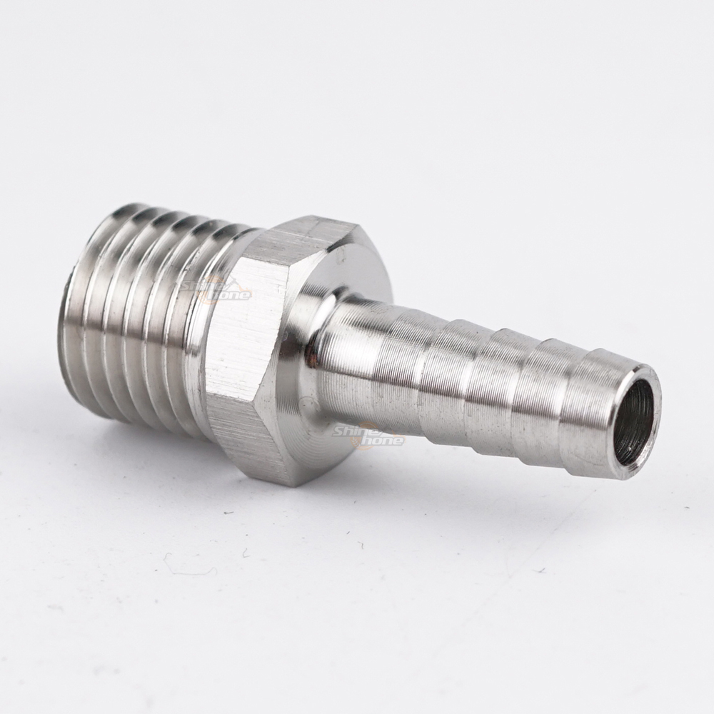 Stainless Steel Fittings – 1/4in. MPT x 1/4 in. barb