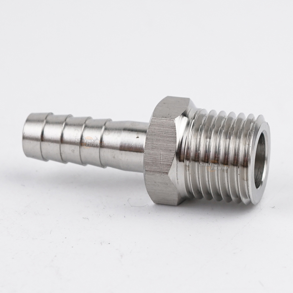 Stainless Steel Fittings – 1/4in. MPT x 1/4 in. barb