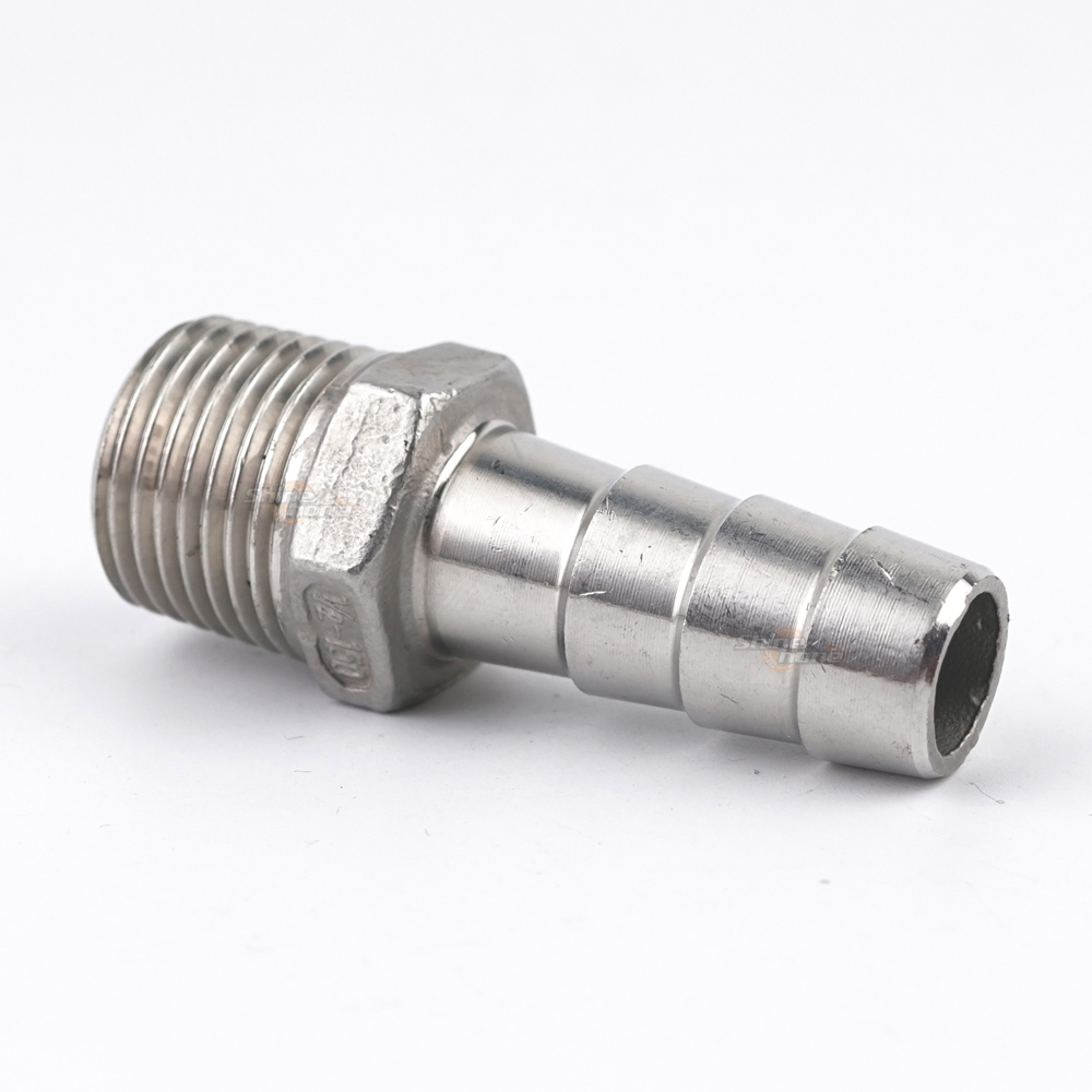 Stainless Steel Fittings – 1/2in. MPT x 5/8 in. barb