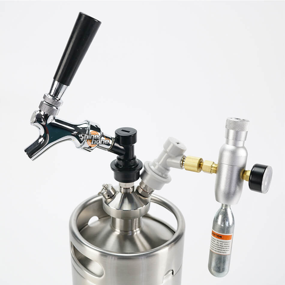 Beer Faucet with Cornelius Ball Lock Disconnect